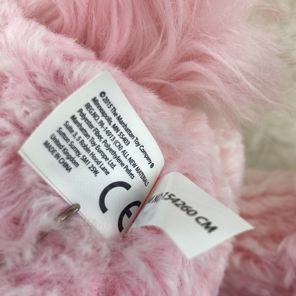 Manhattan Toy Co. Pink Fluffy Unicorn Stuffed Animal Toy - Picture 9 of 11